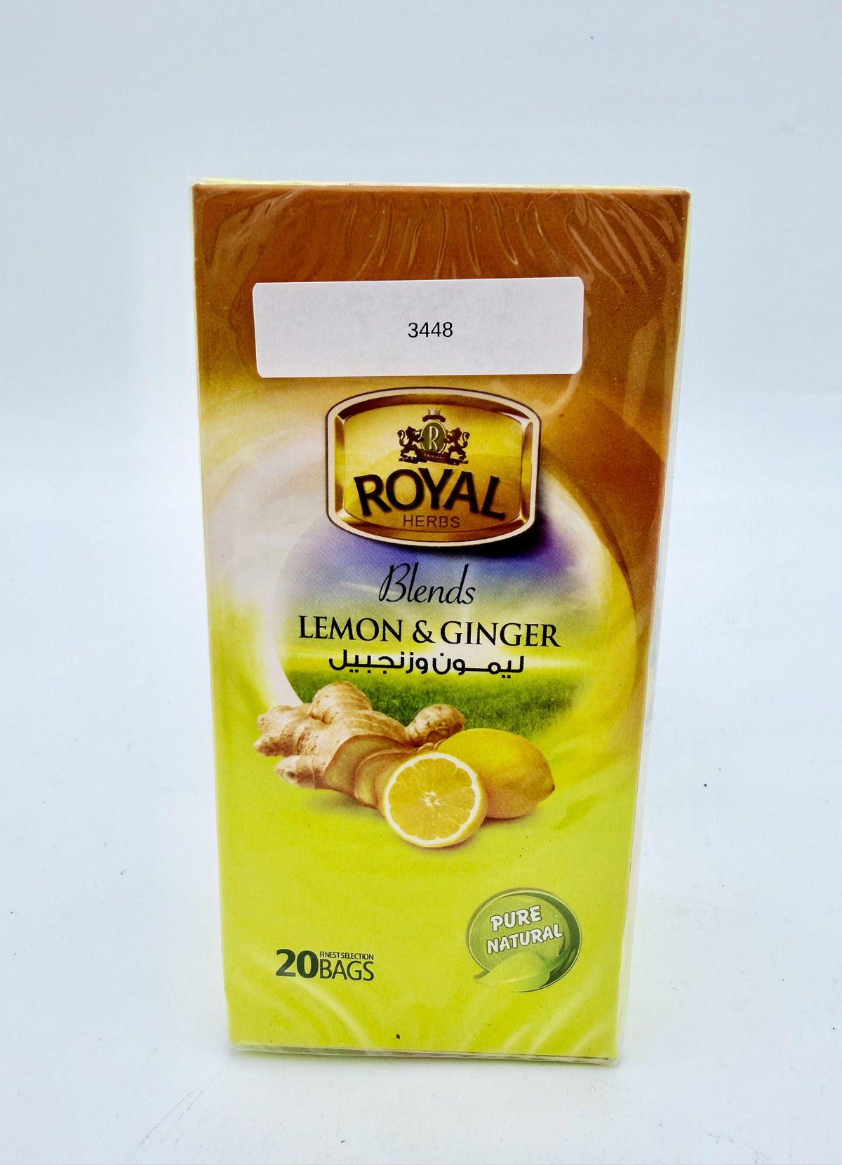 TEA 3448-  ROYAL LEMON &amp; GINGER 72X20